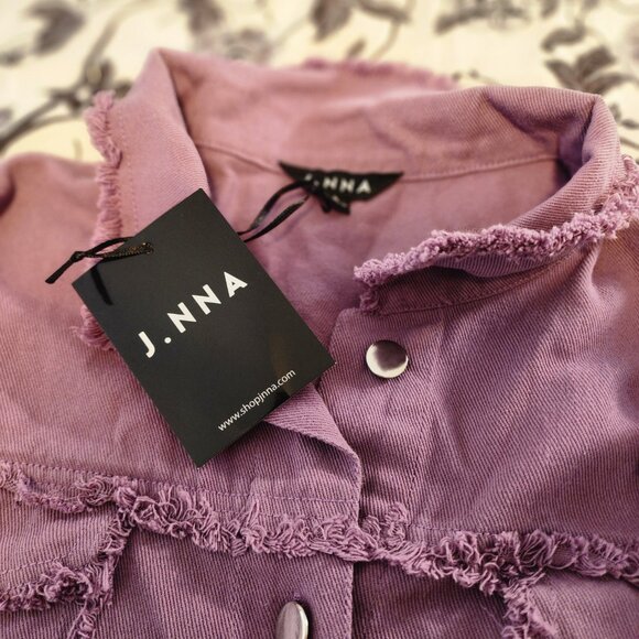 ROCK & ROLL Denim Purple/Lavender Women's Jacket NWT - Size S - Picture 3 of 9